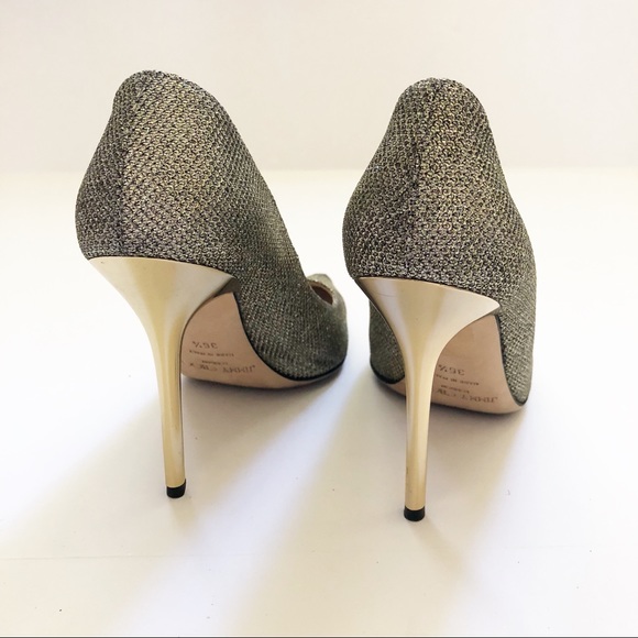 Jimmy Choo - Able Lame Glitter light bronze pumps - Picture 7 of 8